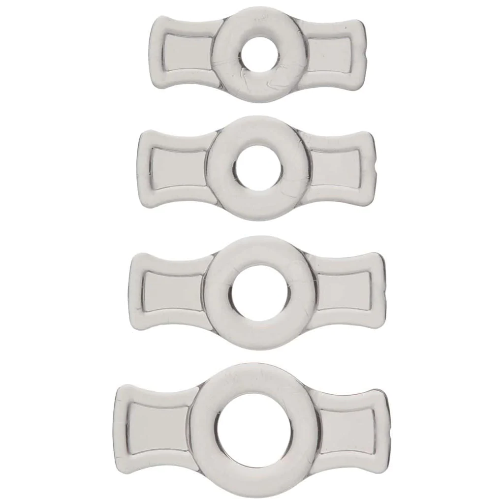 Doc Johnson TitanMen - Cock Ring Set - Clear