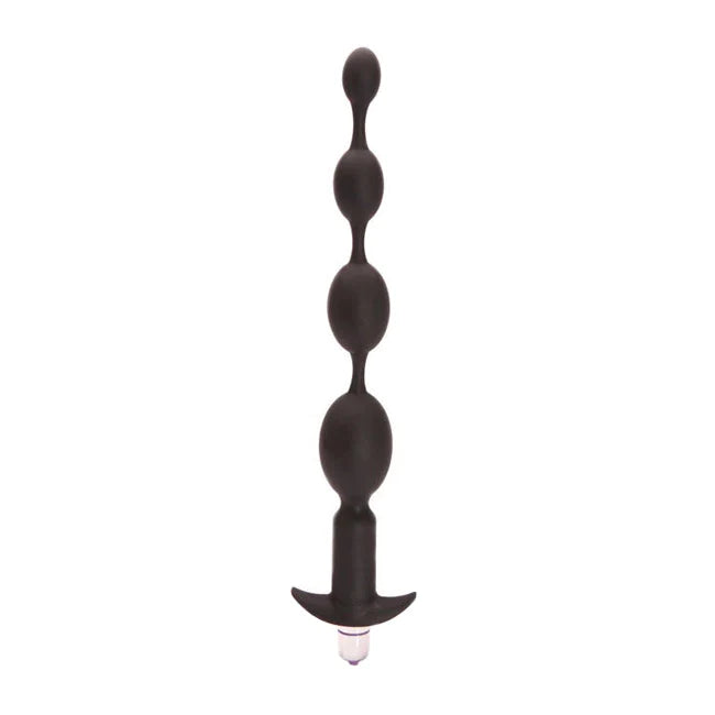 Tantus Silicone Black Progressive Anal Beads Vibrator