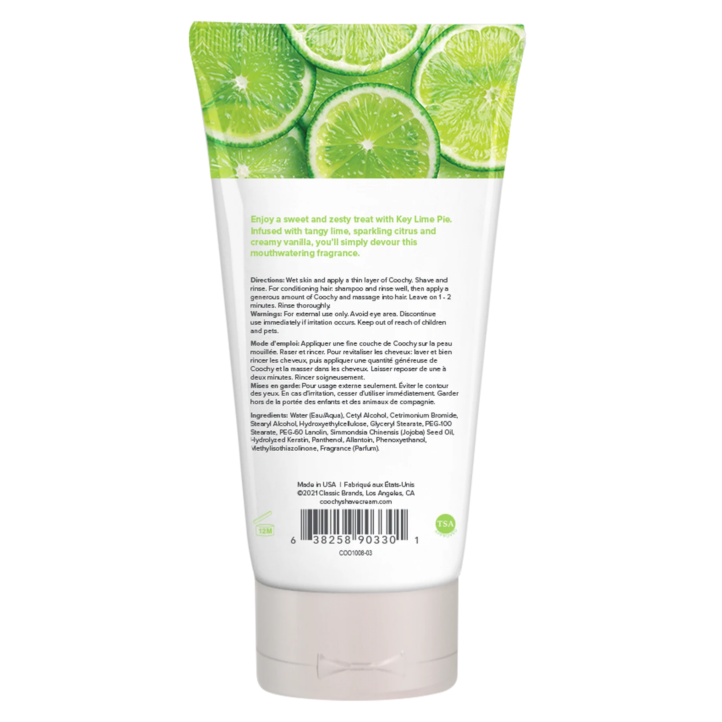 3.4oz COOCHY SHAVE CREAM Key Lime Pie