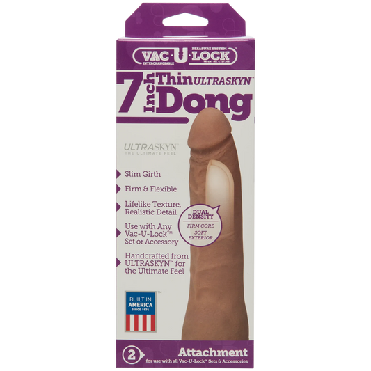VAC-U-LOCK- 7 INCH THIN ULTRASKYN D BROWN