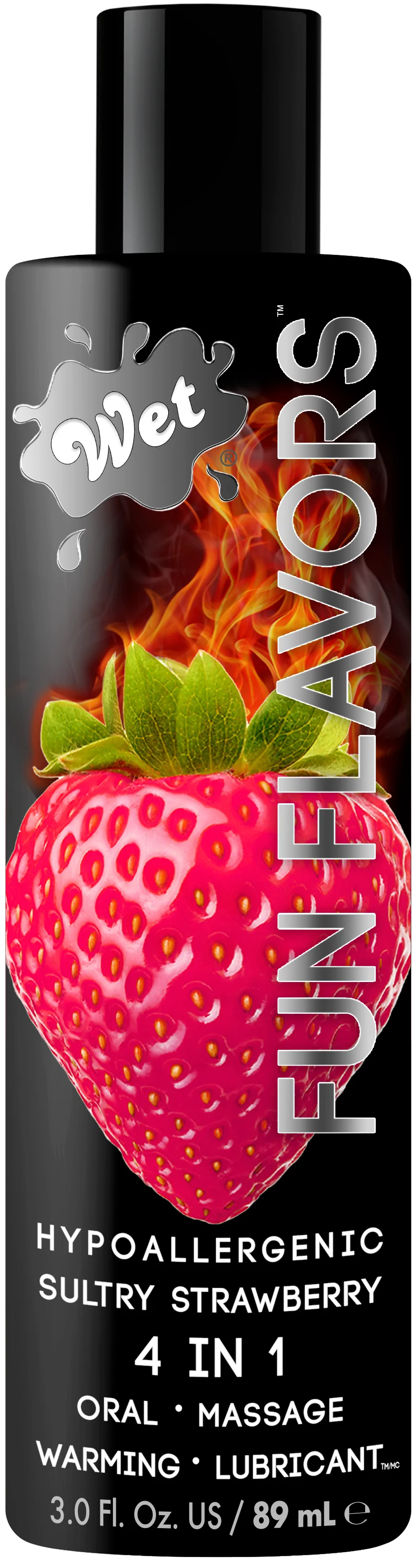 Wet Fun Flavors Sexy Strawberry 4 in 1 3oz