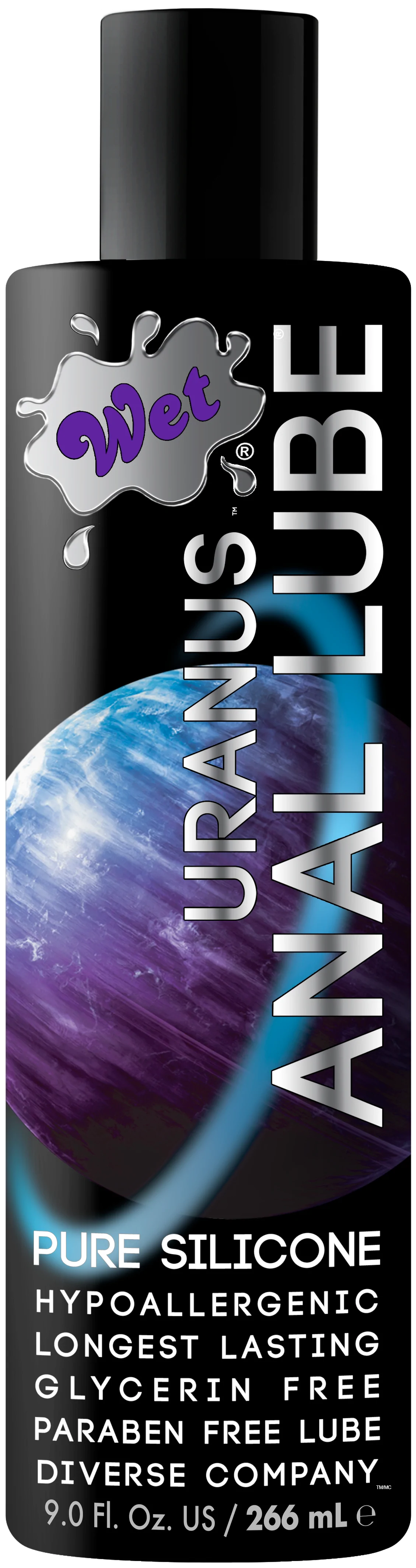 Wet Uranus Silicone Based Anal Sex Lube 9 Ounce