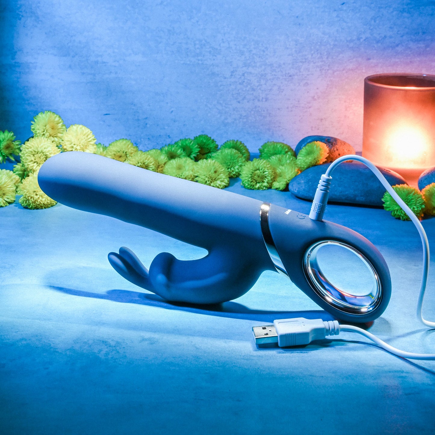 Adam & Eve EVE'S TWIRLING RABBIT VIBRATING BLUE