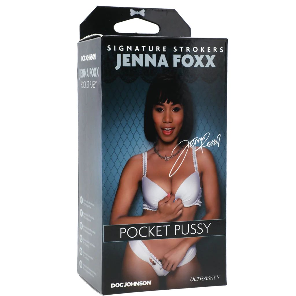 Doc Johnson Signature Strokers - Jenna Foxx - ULTRASKYN Pocket Pussy - Chocolate