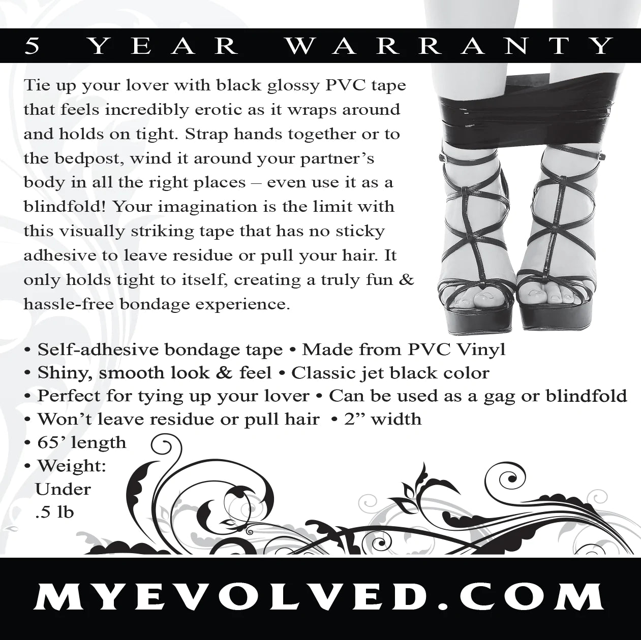 Evolved BLACK BONDAGE TAPE BLACK