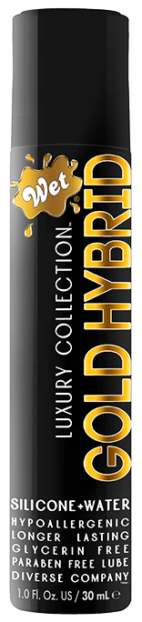 Wet® Gold Hybrid Water Silicone Blend 1 Fl. Oz./30mL