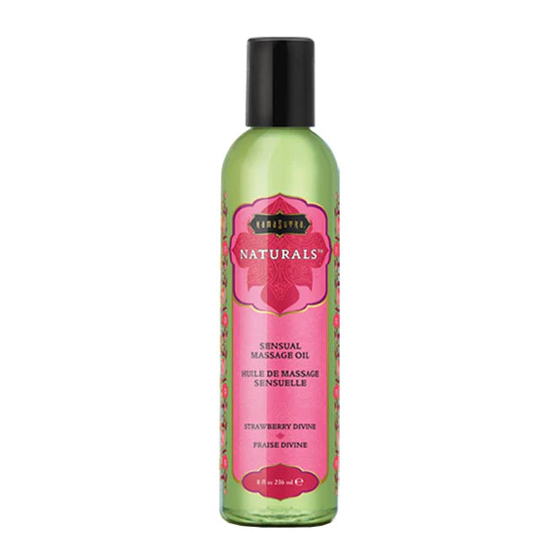 Kama Sutra Naturals Massage Oil Strawberry 8oz