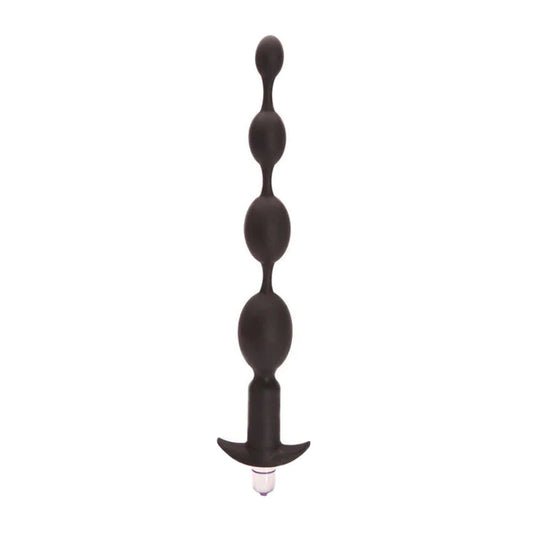 Tantus Silicone Black Progressive Anal Beads Vibrator