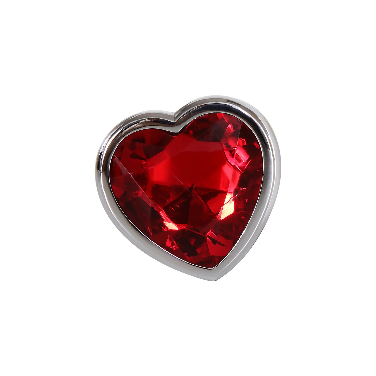Adam & Eve Medium Red Heart Gem Anal Plug