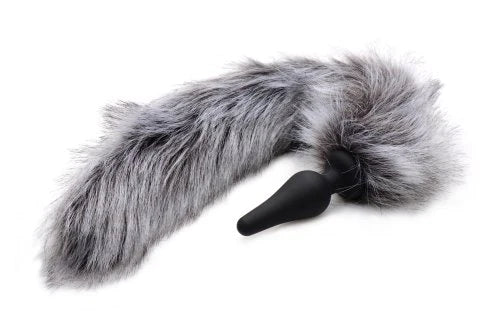 XR TZ Grey Wolf Tail and Ears Set