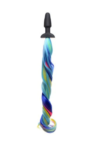 XR TZ Rainbow Pony Tail Anal Plug