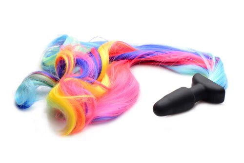 XR TZ Rainbow Pony Tail Anal Plug