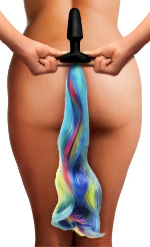 XR TZ Rainbow Pony Tail Anal Plug