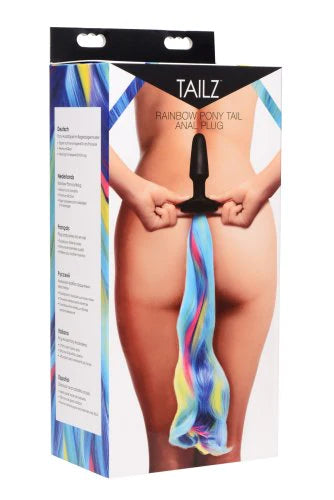 XR TZ Rainbow Pony Tail Anal Plug