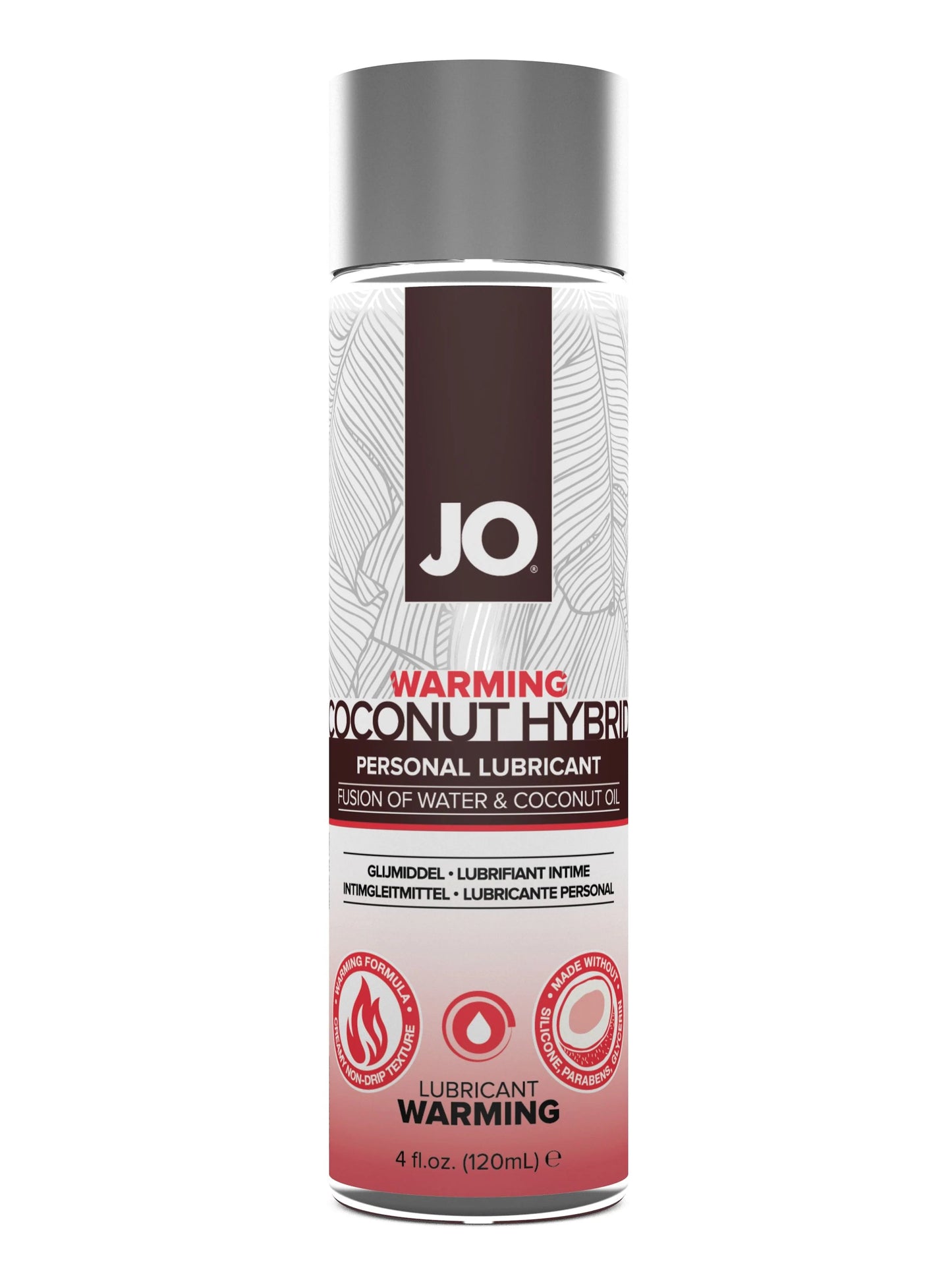 JO Silicone Free Hybrid - Warming - Lubricant 4 floz / 120 mL