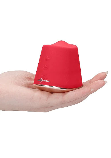 Shots Toys Elegance Dazzling Rotating &amp; Vibrating Clitoral Stimulator Red