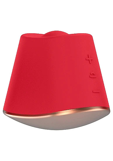 Shots Toys Elegance Dazzling Rotating &amp; Vibrating Clitoral Stimulator Red