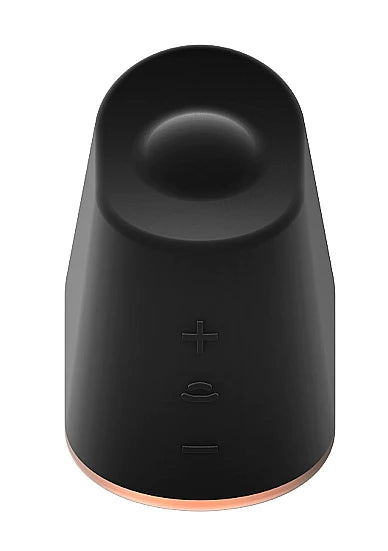 Shots Toys Elegance Dazzling Rotating &amp; Vibrating Clitoral Stimulator Black
