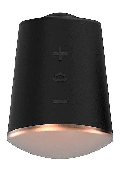 Shots Toys Elegance Dazzling Rotating &amp; Vibrating Clitoral Stimulator Black
